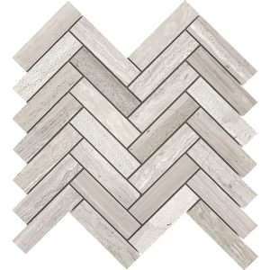 Wood Grey Light Long Herringbone