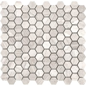 Wood Grey Light Small Hexagon